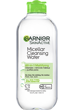 Front view of Green Cap Cleansing Water All-in-1 Mattifying, Oily and Sensitive Skin